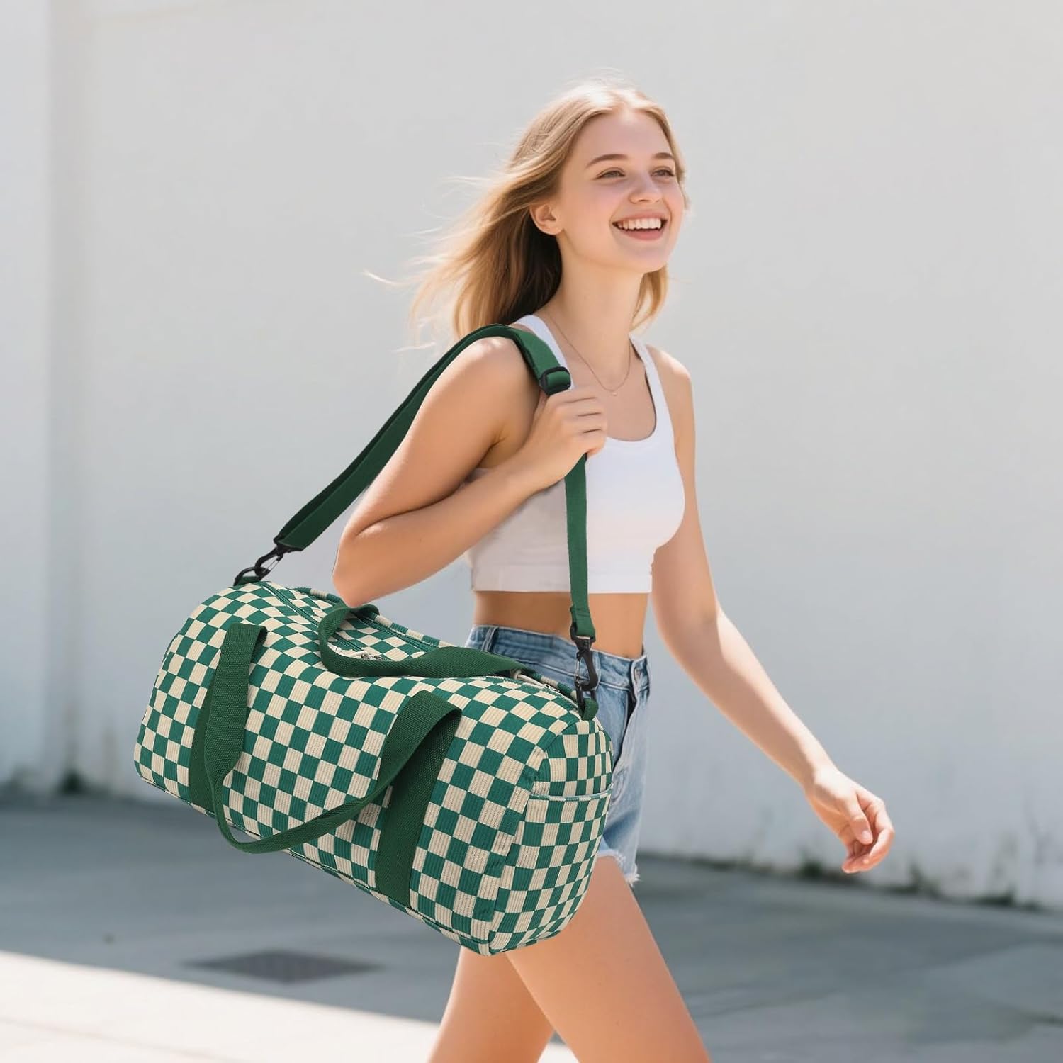 BLUBOON Duffle Bag Girls Kids Cute Gym Bag with Shoes Compartment & Wet Separation Waterproof Sports Overnight Travel Bag - Image 2