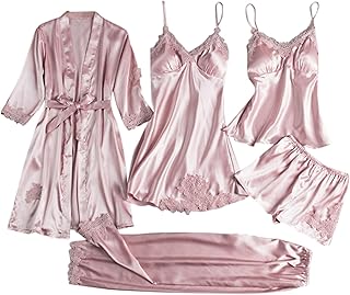 Camisones elegantes para mujer, camiseta de dormir relajada para cualquier época del año, perfecto para la oficina, aspecto de encaje refinado