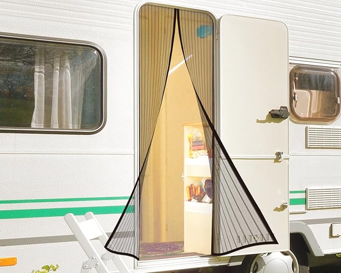 RV Screen Door Keep Bugs Out & Easy Entry, 33.5"x 75" Universal Size