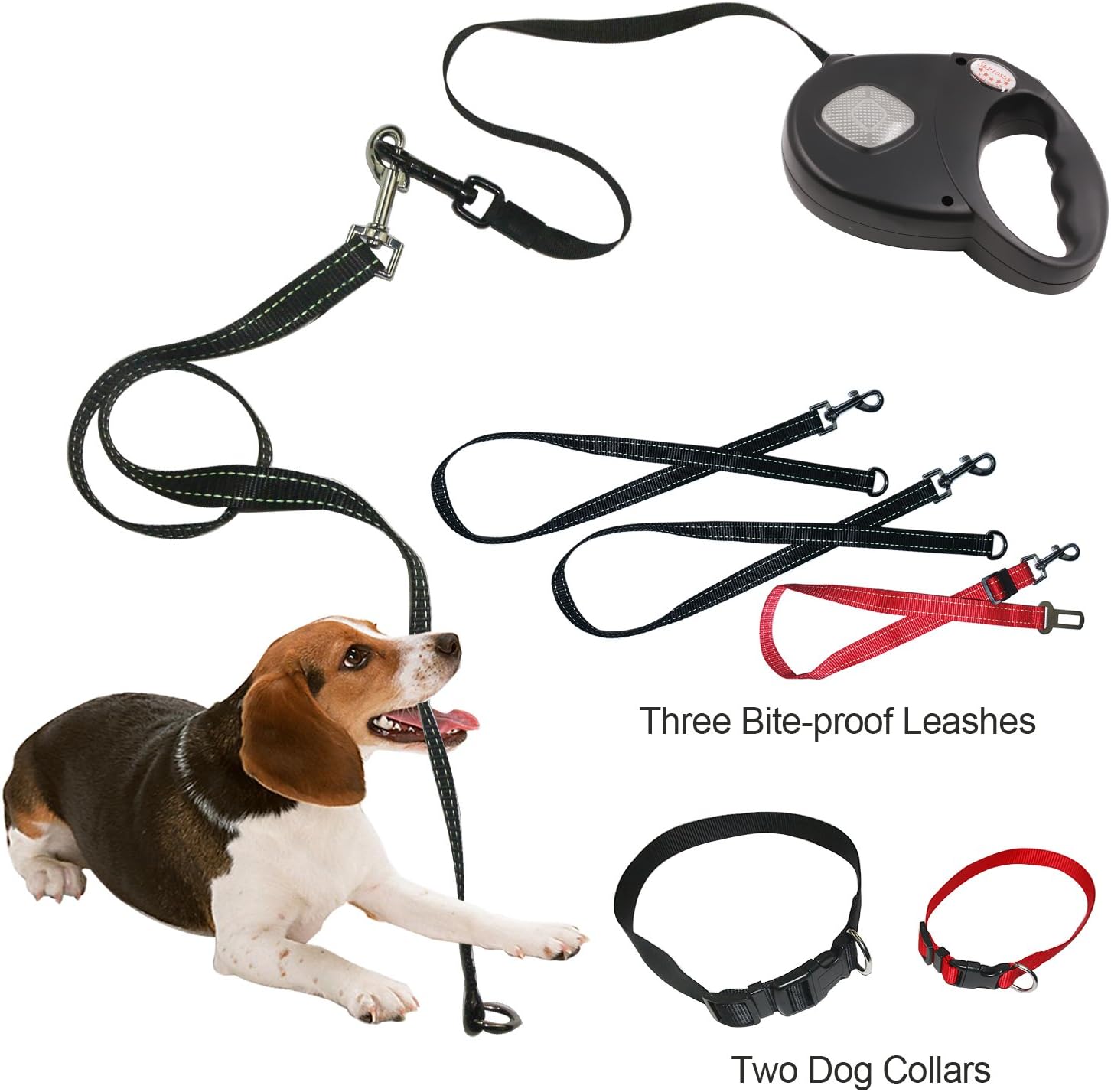 bite proof retractable dog lead