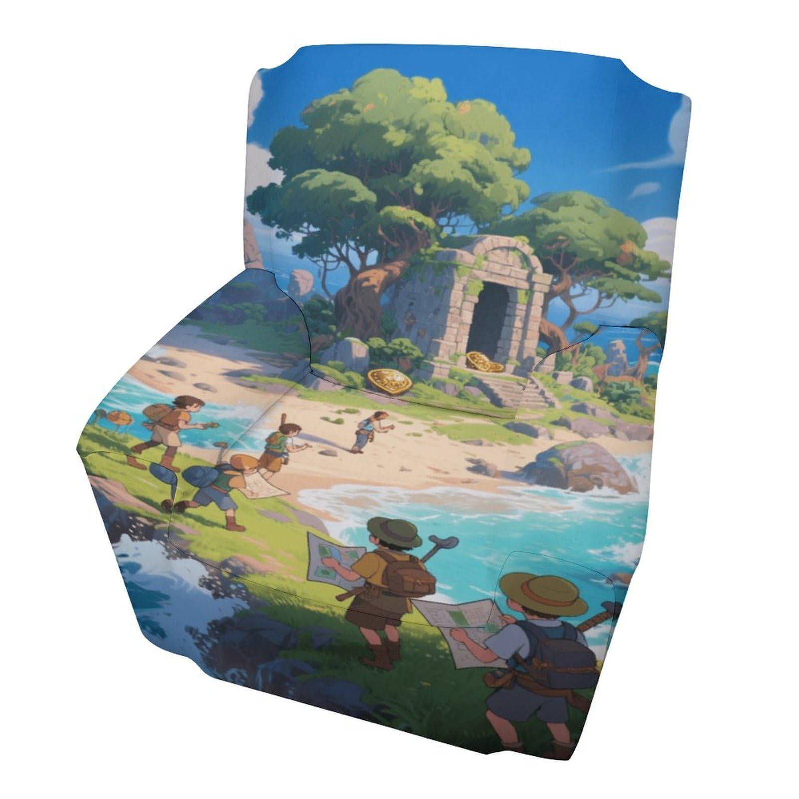 Fekiloot Style Mysterious Island Couch Cover Sofa Cover Sofa Slipcover