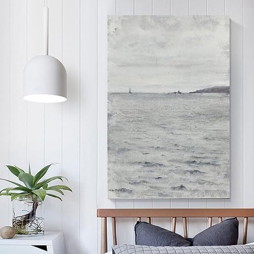 Vista 5 de Falmouth por Henry Scott Tuke - Póster de pared para pared, póster impreso en lienzo, obras de arte, dormitorio, sala de estar, decoración de 24 x