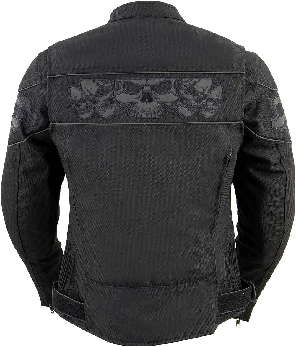Milwaukee Leather Women's Textile Classic Crossover Motorcycle Riders Jacket - All Year Wear - Image 3
