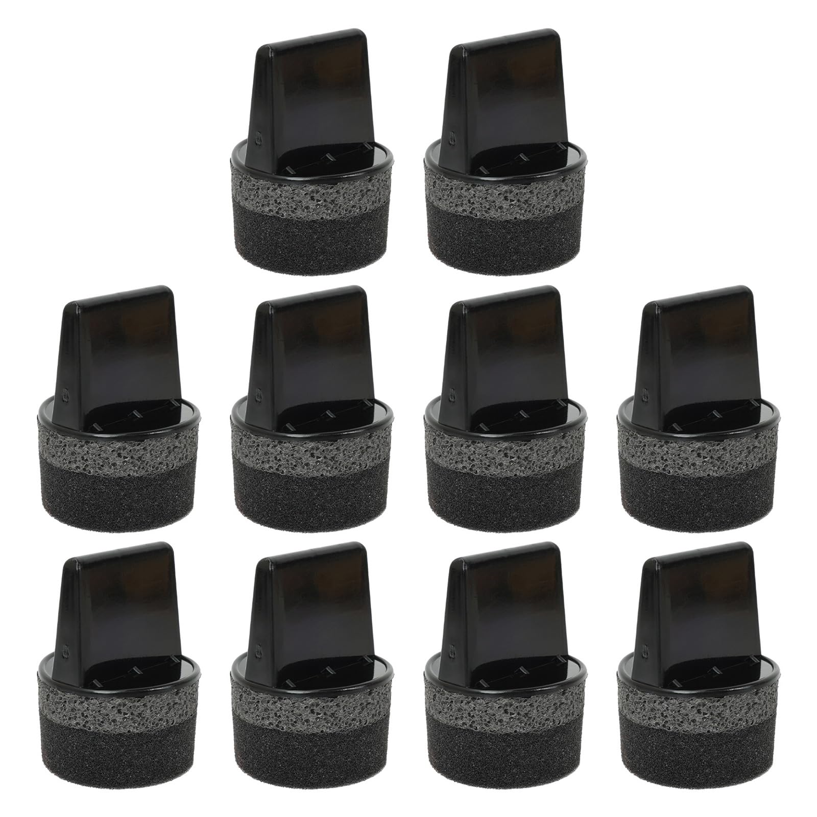 10Pcs Portable Footwear Cleaning Sponges with Ergonomic Handle Shoe Polish Applicator Foam Dauber for Easy Application Leather Shoe Polish Dauber