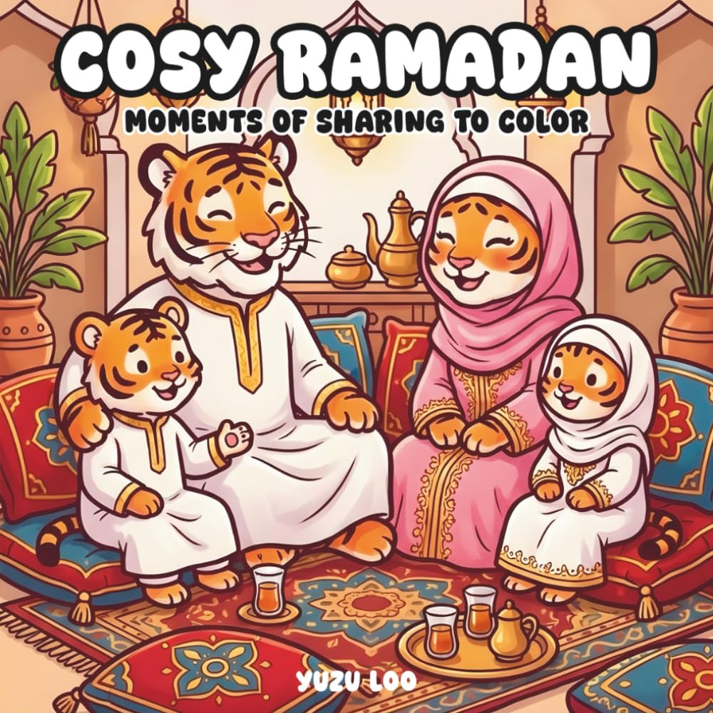 Cosy Ramadan : Cute Coloring – 40 Cosy Drawings, Bold Line and Easy