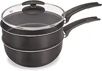 CHOCOLATEIRA 18 CM - 3x1 BLACK C/TPA VIDRO