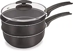 CHOCOLATEIRA 18 CM - 3x1 BLACK C/TPA VIDRO