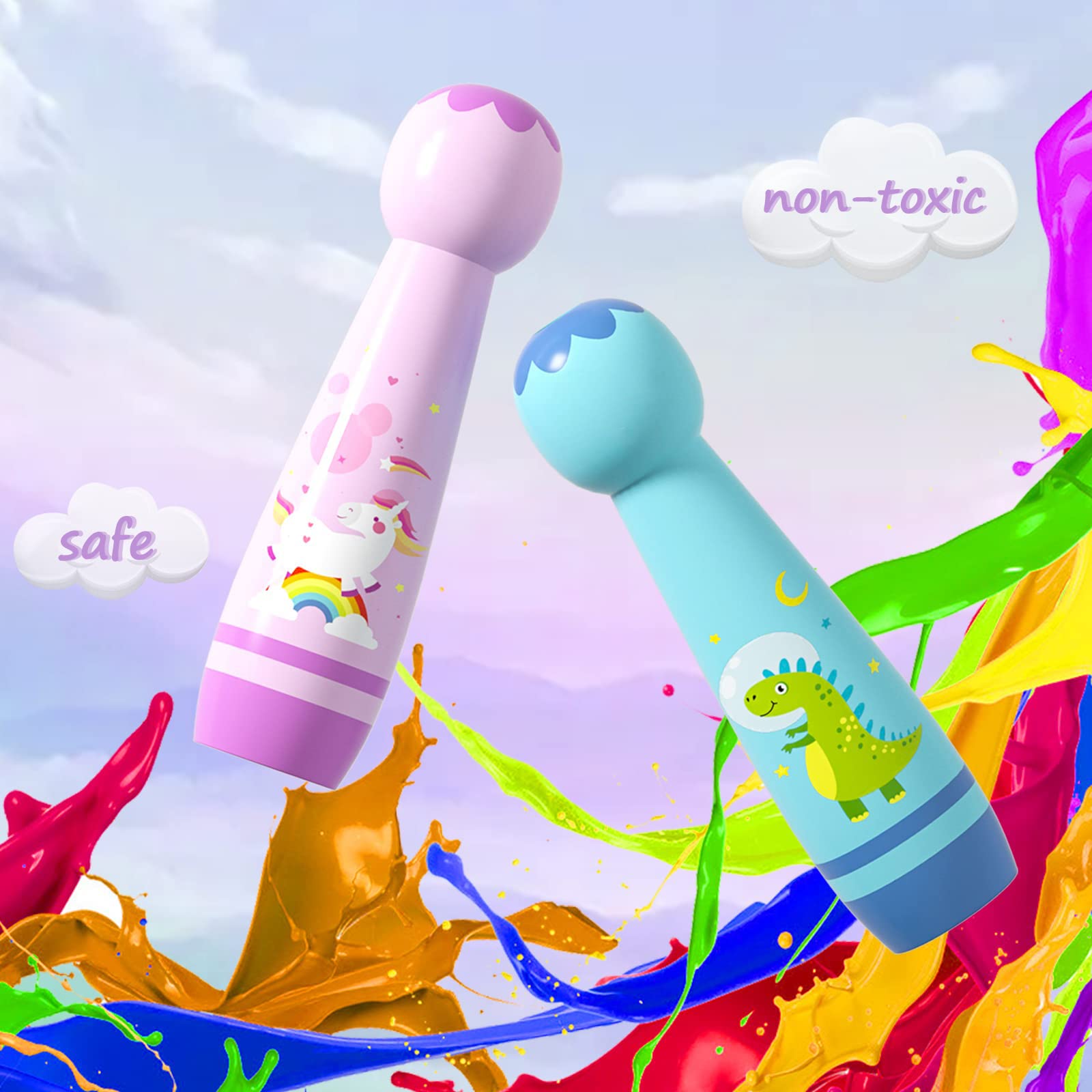 Corda Per Saltare Arcobaleno Per Bambini - Regolabile, Con Manici In Legno, Lunghezza 280cm - Foto 6