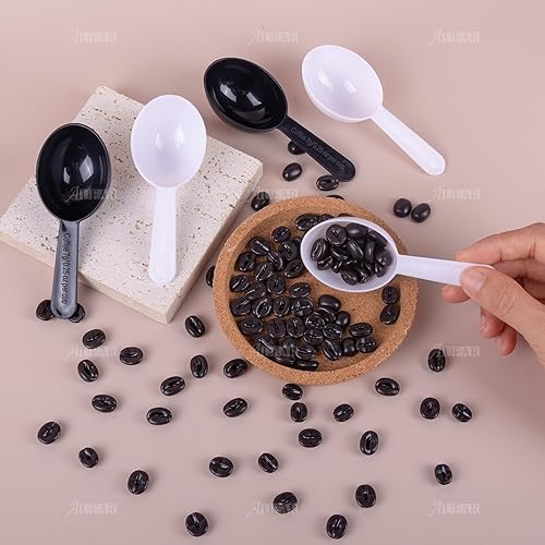 Miniatura 2 de AUEAR, Paquete de 10 cucharadas cucharadas de café de plástico cuchara medidora para café, frutas, polvo, semillas de especias