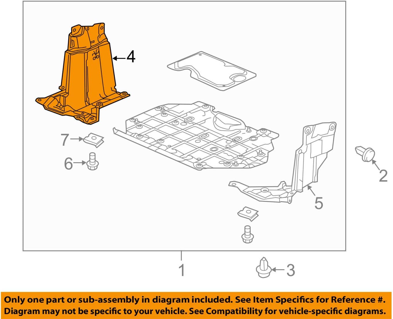 Honda Genuine 74115T5RA00 Splash Guard Automotive