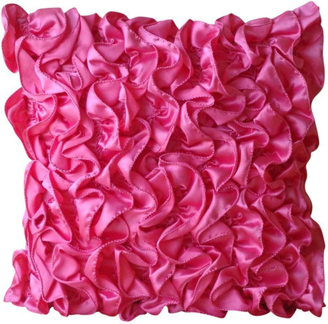 The HomeCentric Rosso 40x40 cm Art Silk Fodere per cuscini Toss, Seta