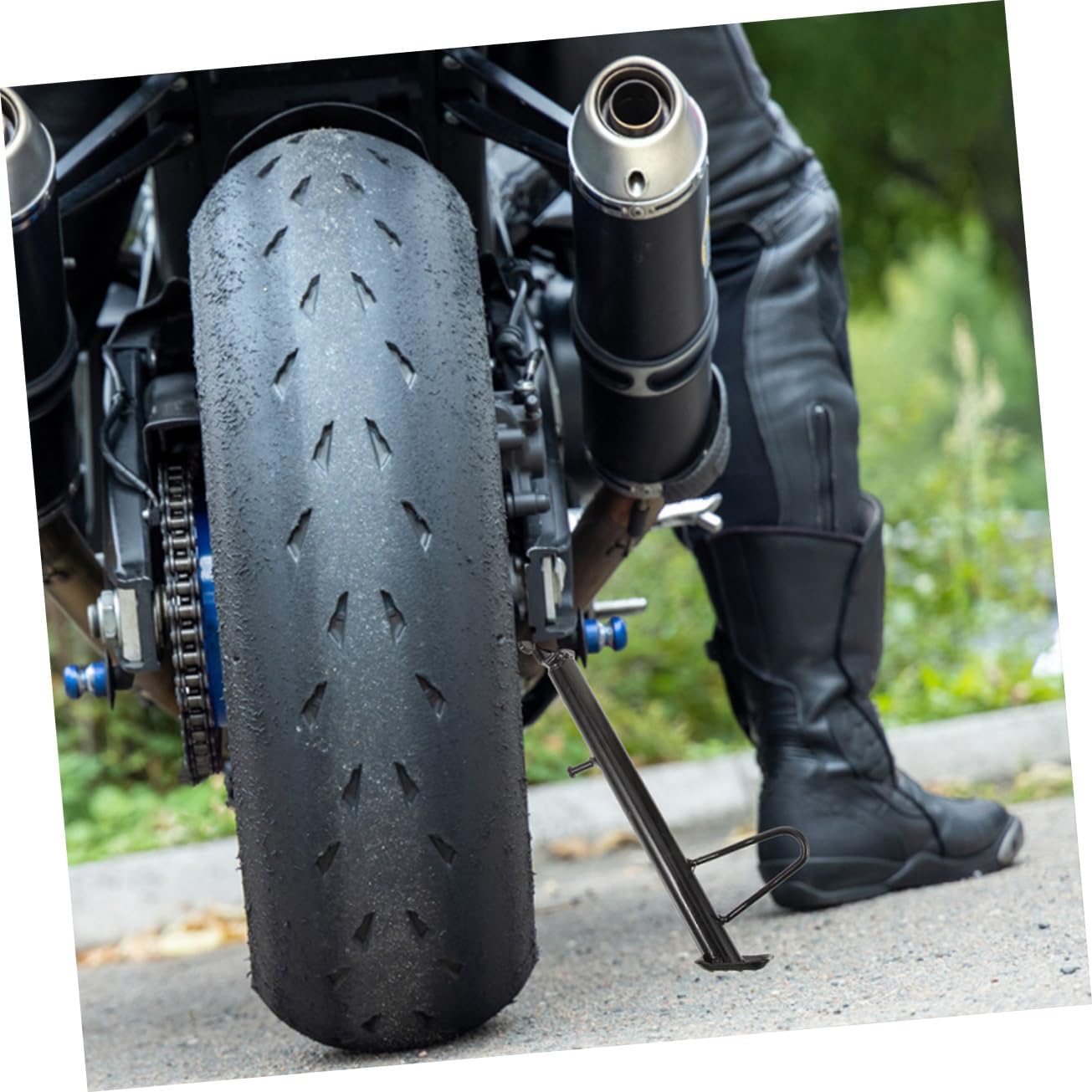 Motorcycle Foot Stand Accessories Metal Kickstand Extension for Safety Convenience Fits Bikes