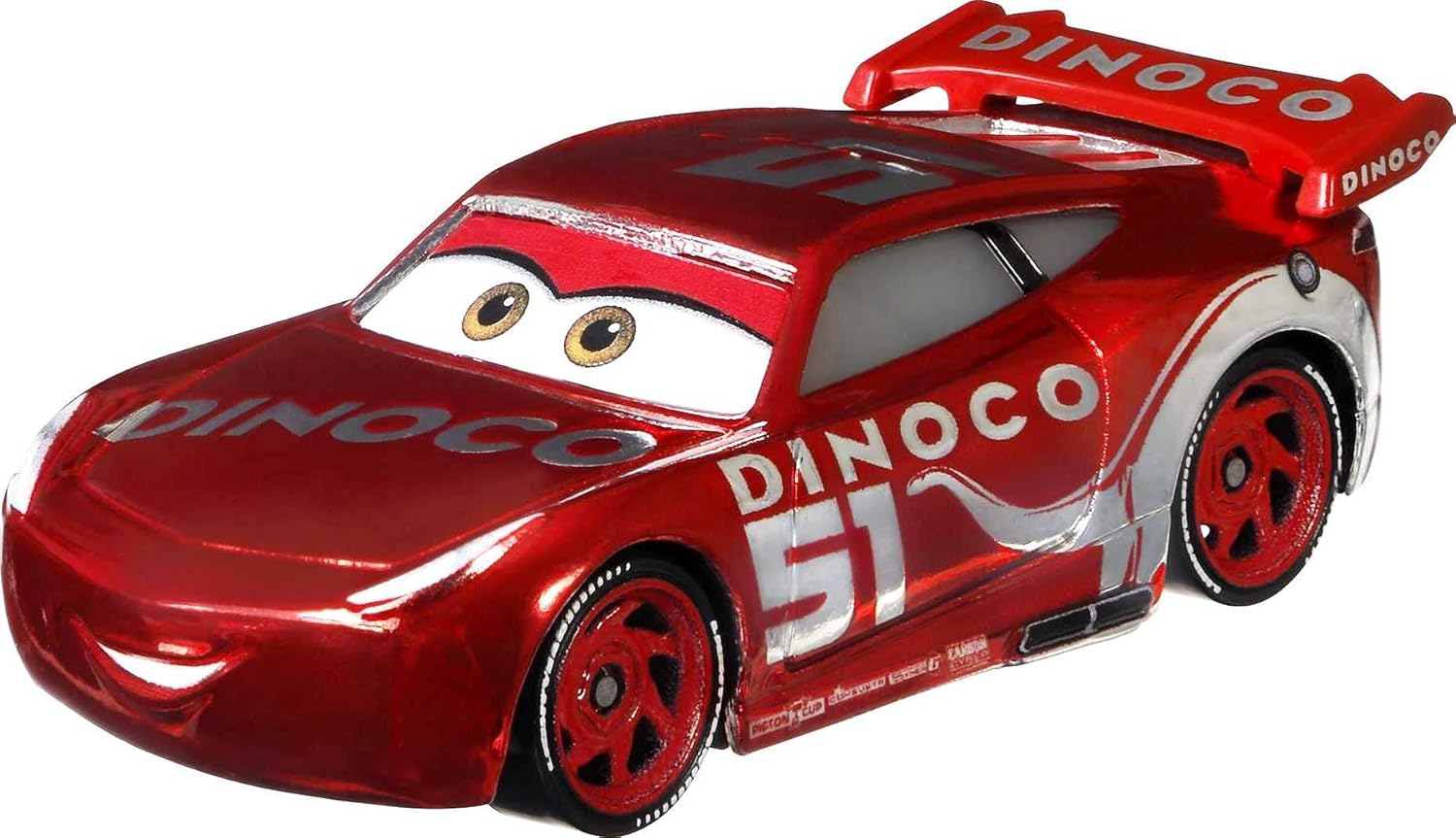 Disney Car Toys and Pixar Cars Racing Red Dinoco Cruz Ramirez, Miniature, Collectible Racecar Automobile Toys Based on Cars Movies, for Kids Age 3 and Older, Multicolor