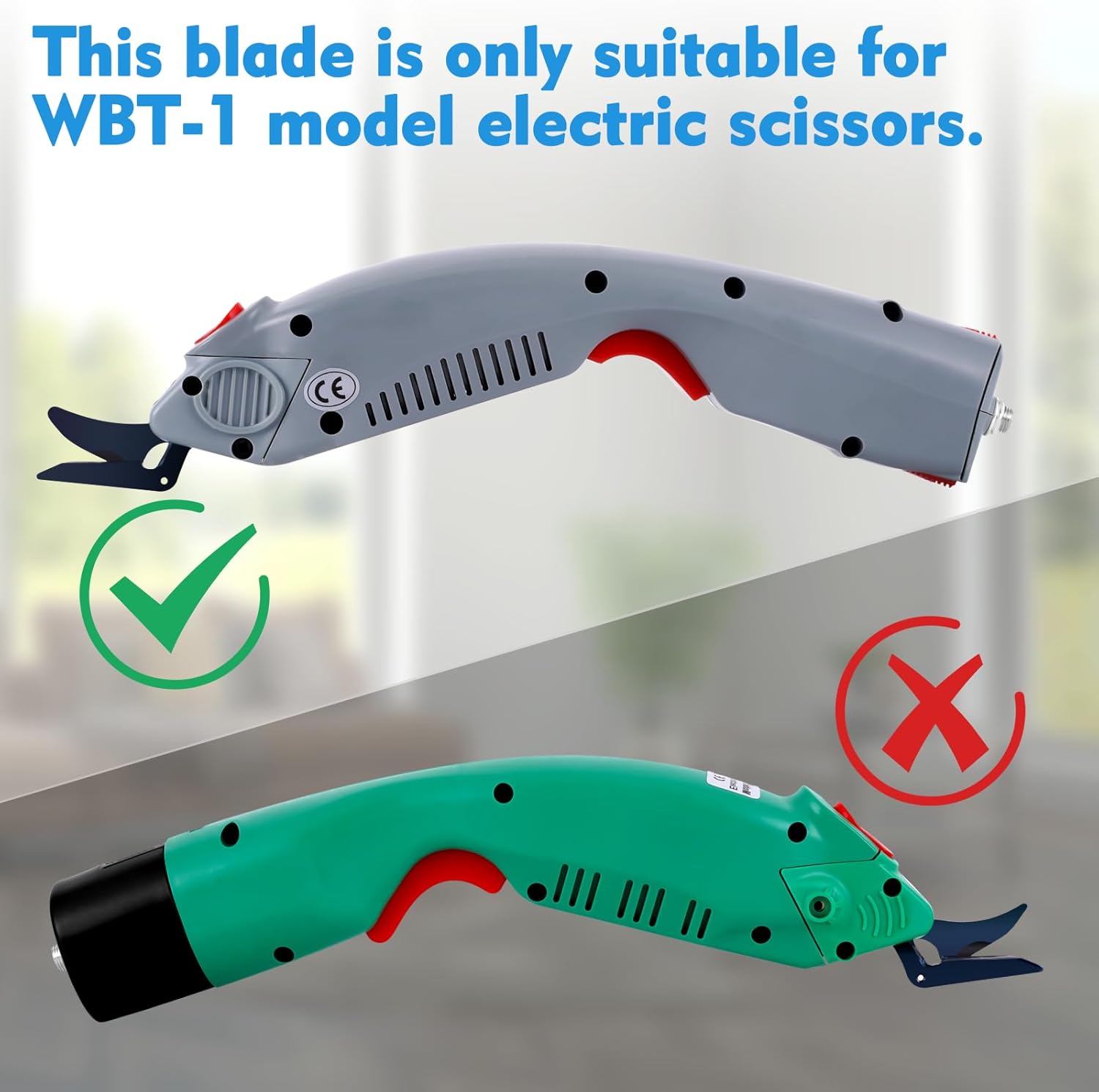 Compatibility of Model A blade with WBT-1 electric scissors