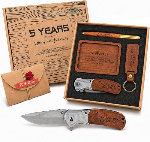 Kipwake 5th Anniversary Wooden Gift Set: A Meaningful Keepsake for Milestones