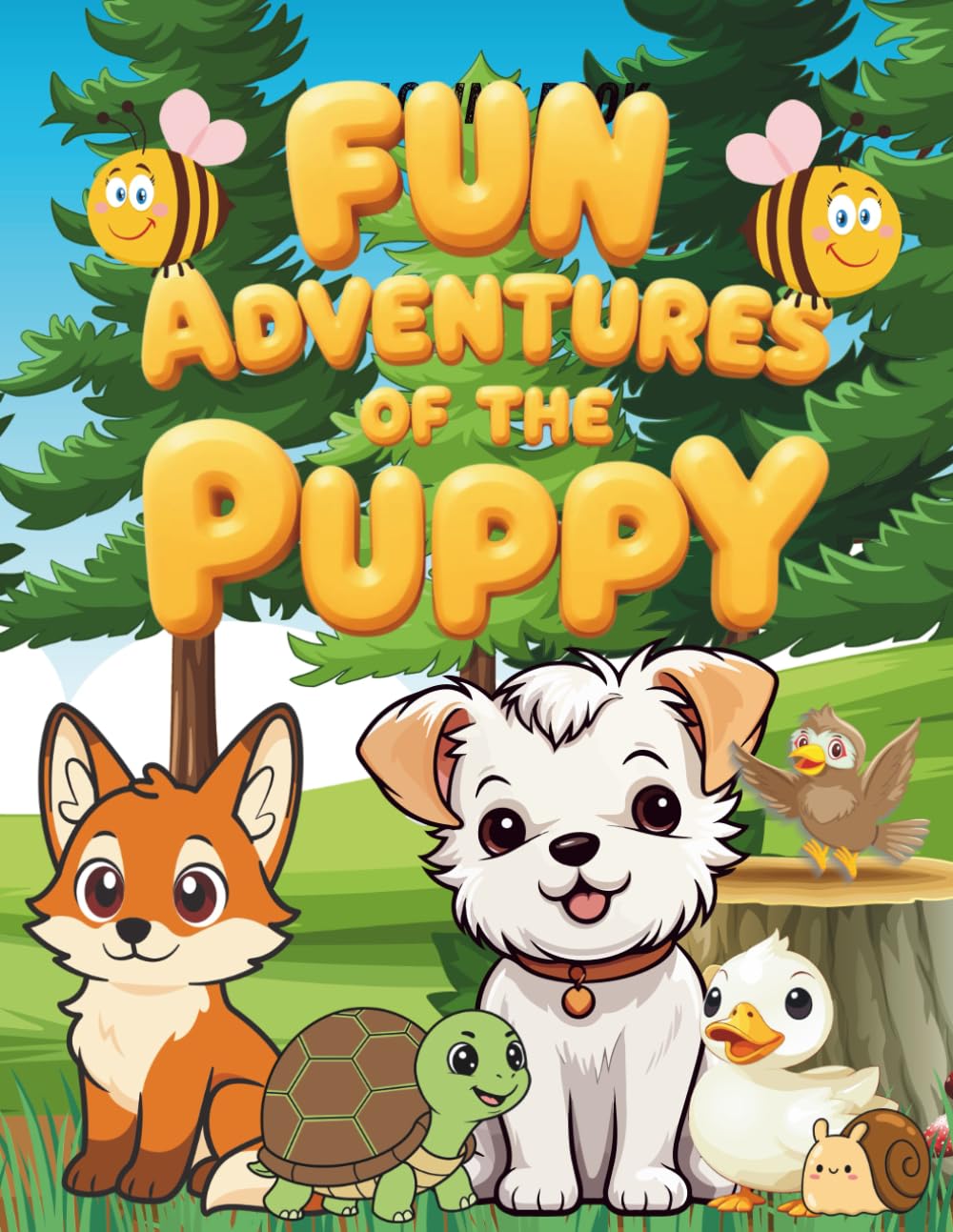 Fun Adventures of the Puppy: A 2-in-1 Story and Coloring Book for Kids Ages 3–8 (Little Adventures Series)