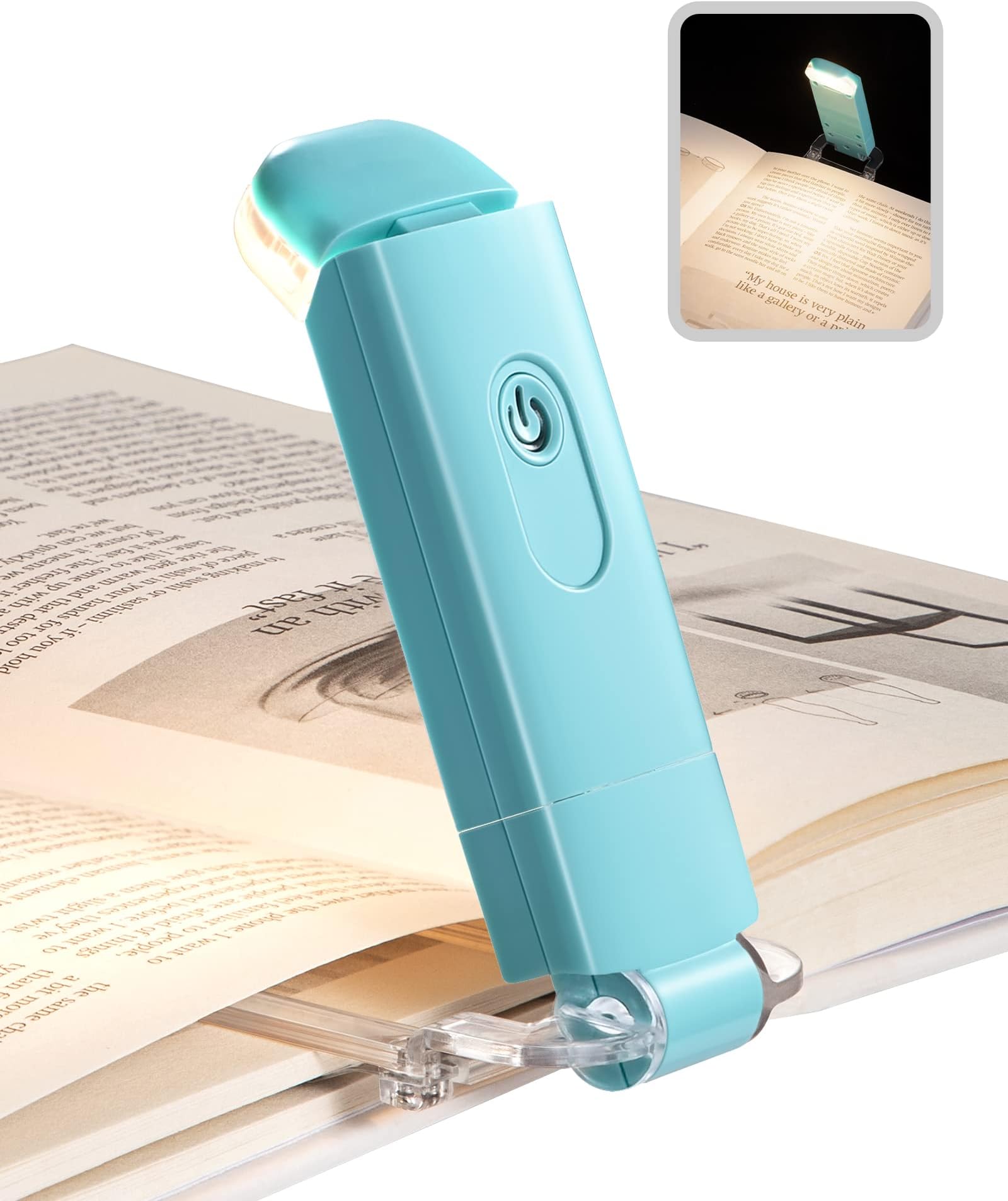 DEWENWILS USB Rechargeable Book Reading Light, Warm White, Brightness
