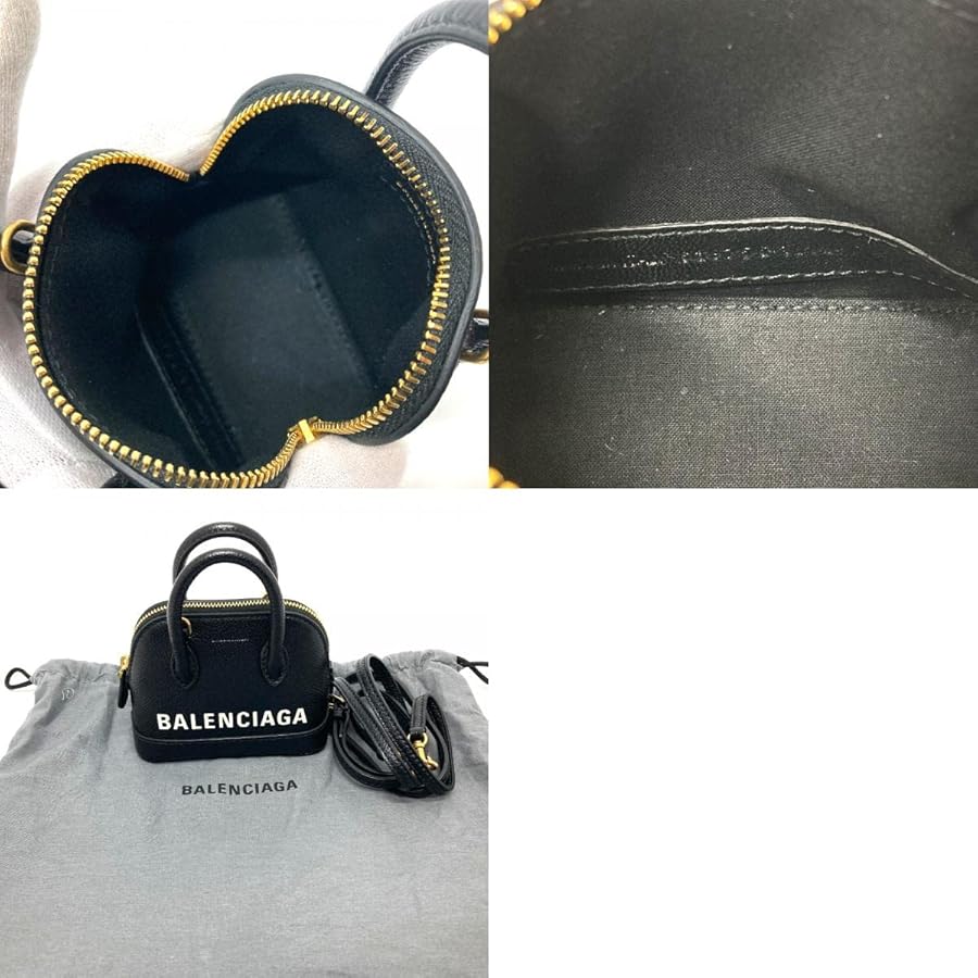BALENCIAGA バレンシアガ ヴィル トップ ハンド ミニ ショルダー 2Wayショルダーバッグ ブラック 639756 レディース【中古】【美品】 BALENCIAGA（バレンシアガ） 美品 639756 ヴィルトップ 2WAY