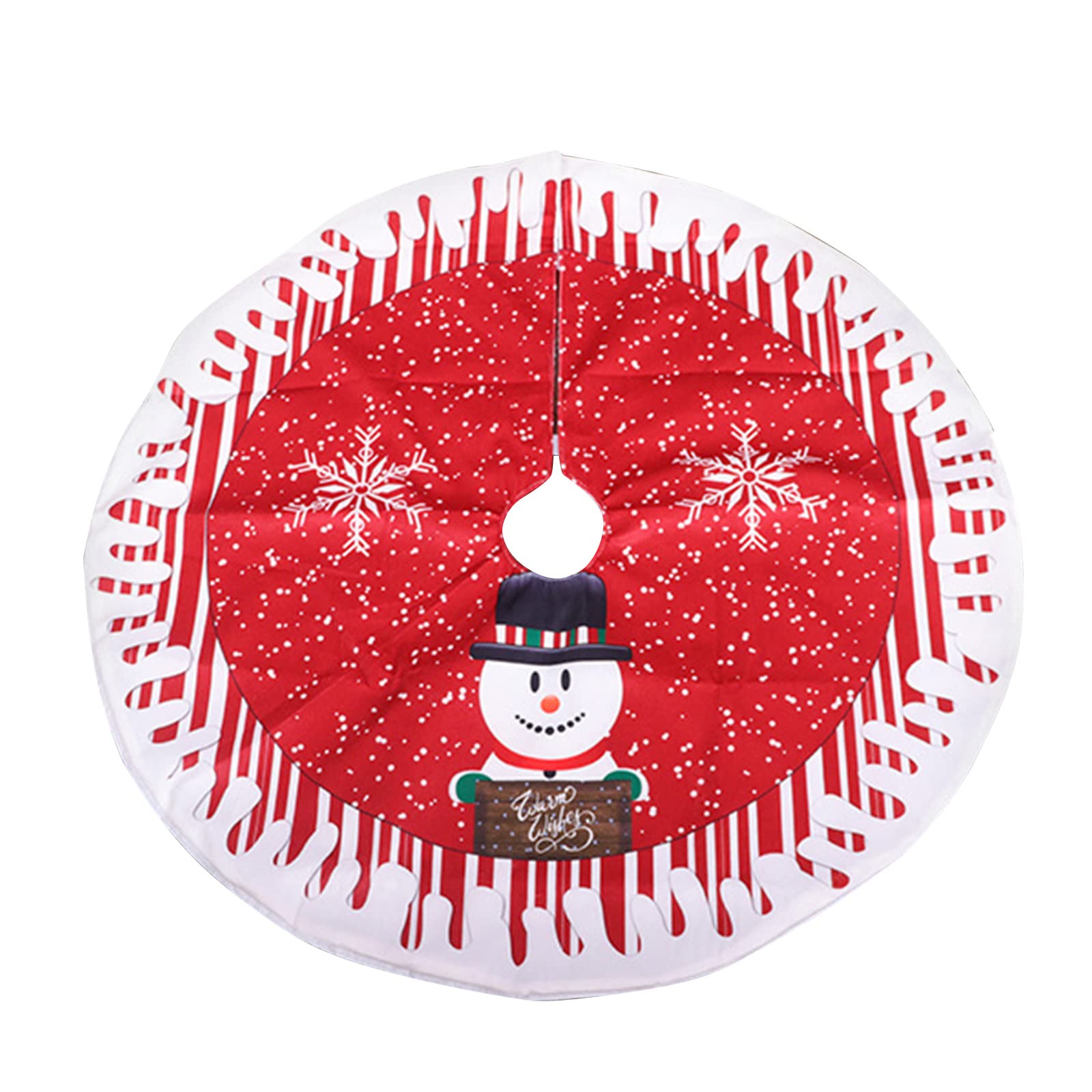 Elnwnnkc Cartoon Tree Skirt Christmas Tree Skirts Navidad Decoration Party Decor Indoor Christmas Decorations Ornaments Skirts