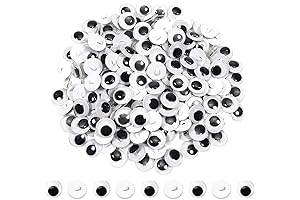 TOAOB Pack of 180 Sew On Googly Eyes