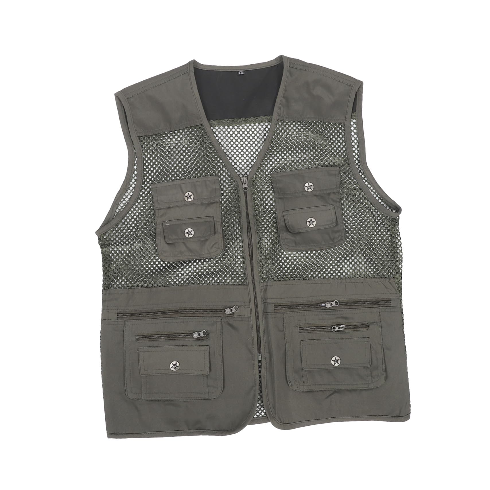 Chaleco de malla para hombre transpirable con poliéster y diseño ajustable 8