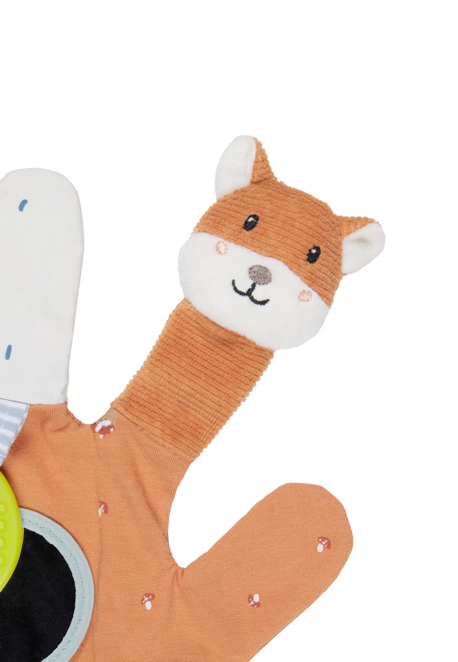 Sterntaler Spielhandschuh Fuchs Filou - Baby & Kinder Fingerpuppen Spielzeug mit Rassel, Knisterpapier & Spiegel - Motorikspielzeug zum Greifen & Förderung der Sinne - Geschenkidee - Unisex