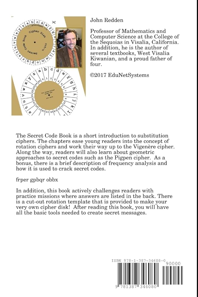 Secret Code Book: Substitution Ciphers: Redden, John