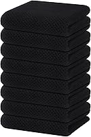 Vista 251 de Homaxy Paños de cocina de 100% algodón con tejido de gofre, ultra suaves, absorbentes, de secado rápido, 12 x 12 pulgadas, paquete de 6, albaricoque