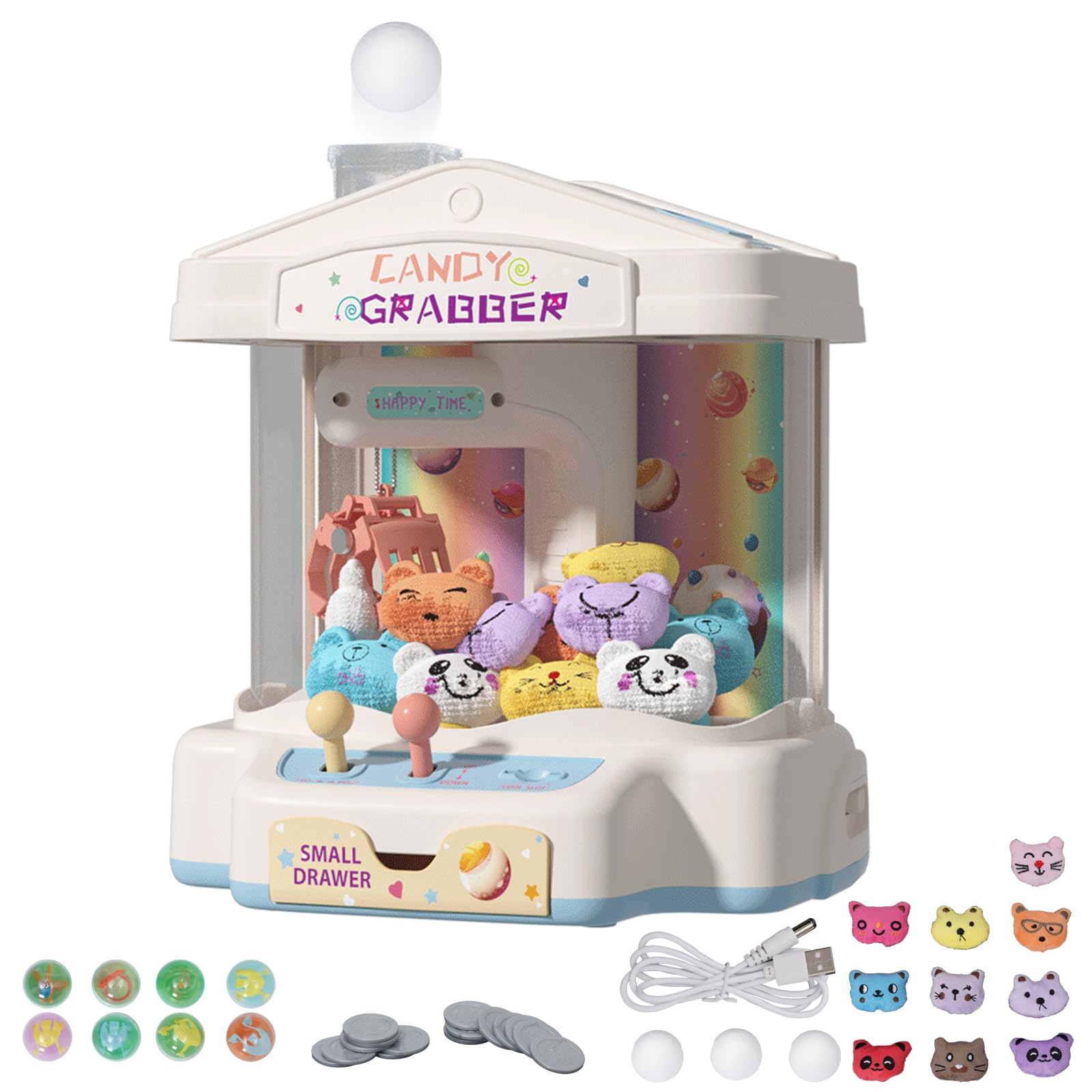 Candy Grabber Claw Macchina Per Bambini Piccola Macchina Per Afferrare Caramelle Distributore Di Dolciumi Gioco Di Presa, Regalo Festivo Per Feste Di Compleanno E Natale Delle Bambine