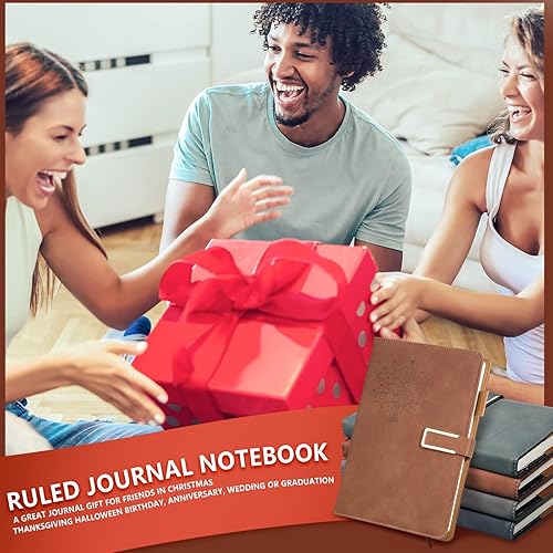 Miniatura 6 de Mimorou Paquete de 8 diarios de cuero Christian Tree Life a granel para empleados de San Valentín, compañeros de trabajo, cuaderno de escritura