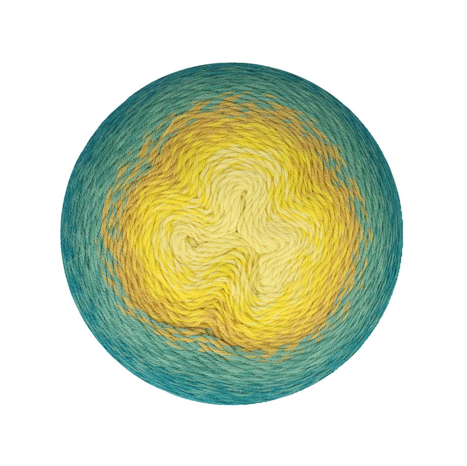 Whirligig 450g - 203 Teal to Yellow Yarn