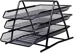 Caixa de Correspondência, Organizador de Mesa, Tripla, Metal, Gv Office, 9205