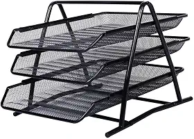 Caixa de Correspondência, Organizador de Mesa, Tripla, Metal, Gv Office, 9205
