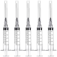 Vista 53 de SHAOTONG 10mL Syringe with 21 Gauge 1.5 Inch Needle Lab Disposable Sample Injection Syringes, 100 Pack