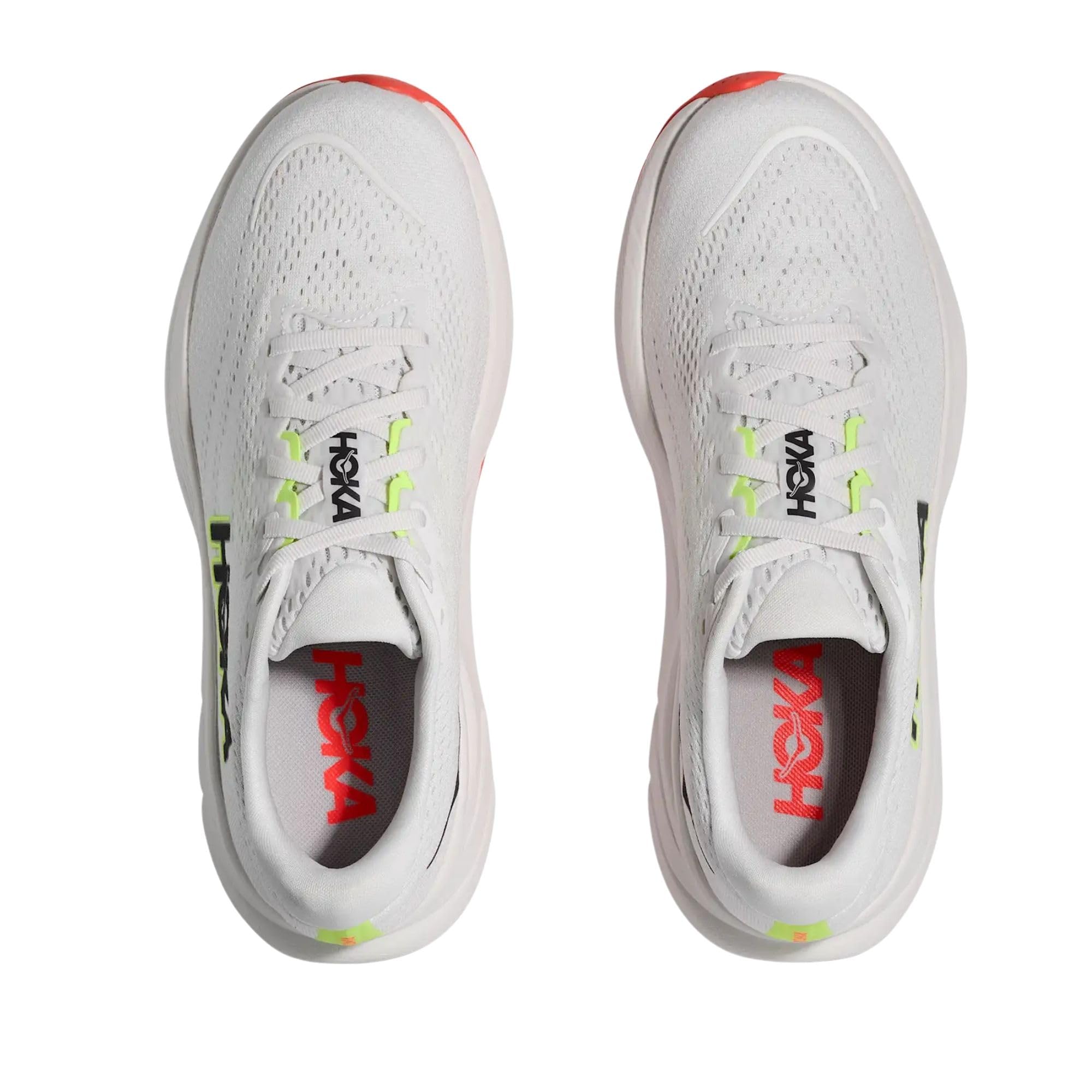 HOKA Rincon 4 Scarpe da Running Donna, Bianco/Nero/Rosso - 1155131-FYZ