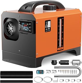 Diesel Heater 12V, Portable 8KW Air Heater with LCD Switch & Remote Control, All in One Diesel Parking with 5L/1.3Gal Fuel Tank, Fast Heating for Car RV Boat Truck Trailer Tent Campers