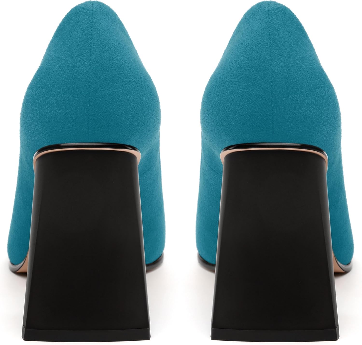 Women's Pumps, Pointed Closed Toe Chunky High Heels, Fashion Solid High Heel Shoes for Women