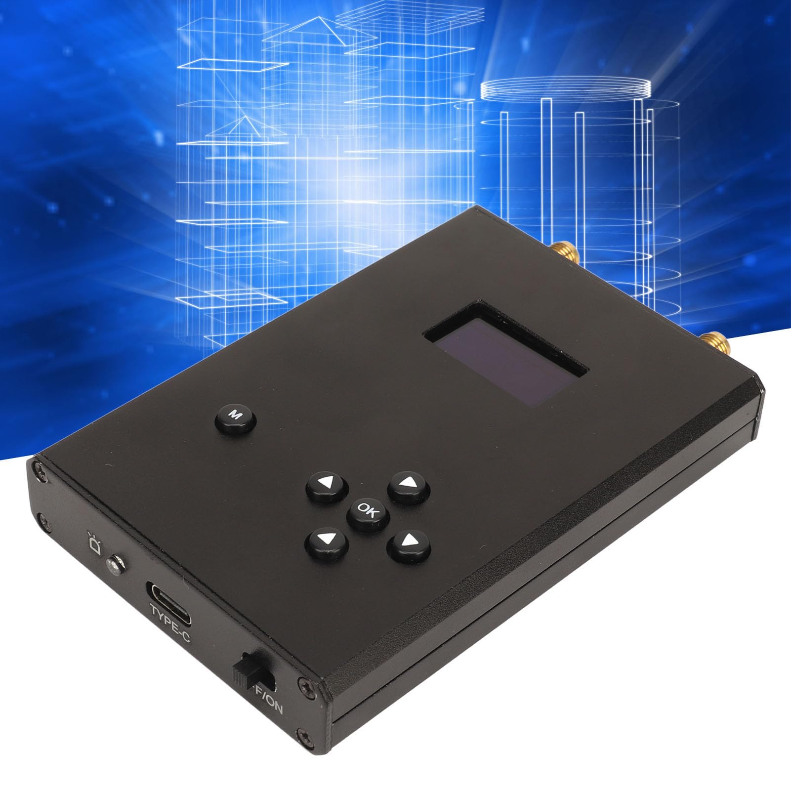 Generador de Señal Portátil, Generador de Funciones de Forma de Onda Arbitraria de Alta y Baja Frecuencia CH1 23,5 MHz - 6 GHz CH2