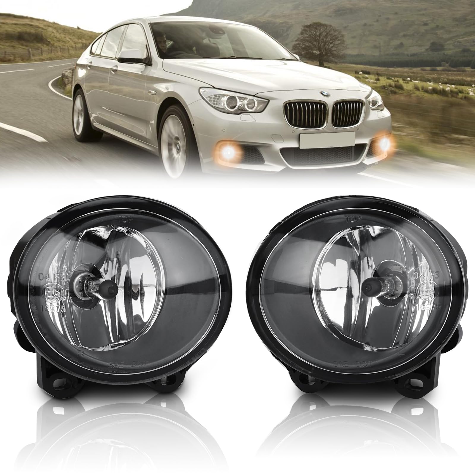 TangMiGe Mistlampen – Compatibel Met BMW E92 E93 F07 F10 F11 F22 F23, M-Tech Bumper (set Van 2, Helder)
