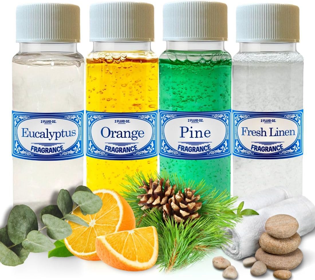 Favorite Concentrated Fragrances 2.0 fl oz Pack Fresh Linen, Eucalyptus, Orange