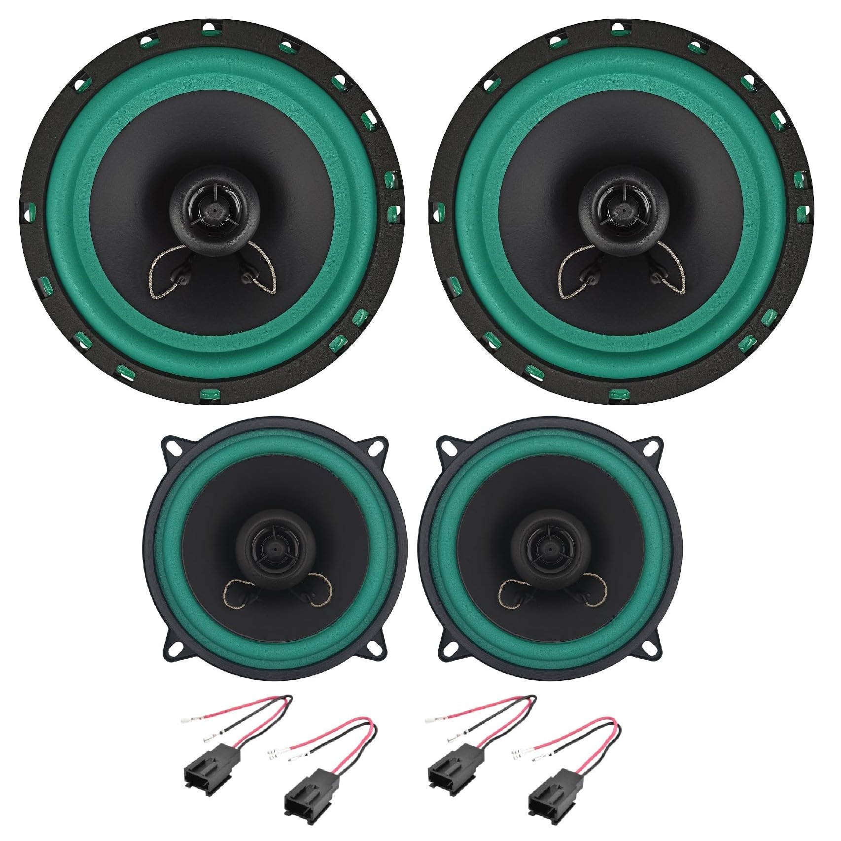 IPNOSIS Kit de 4 altavoces para Citroen Xsara Picasso con 4 conectores IP-01165 + IP-01130