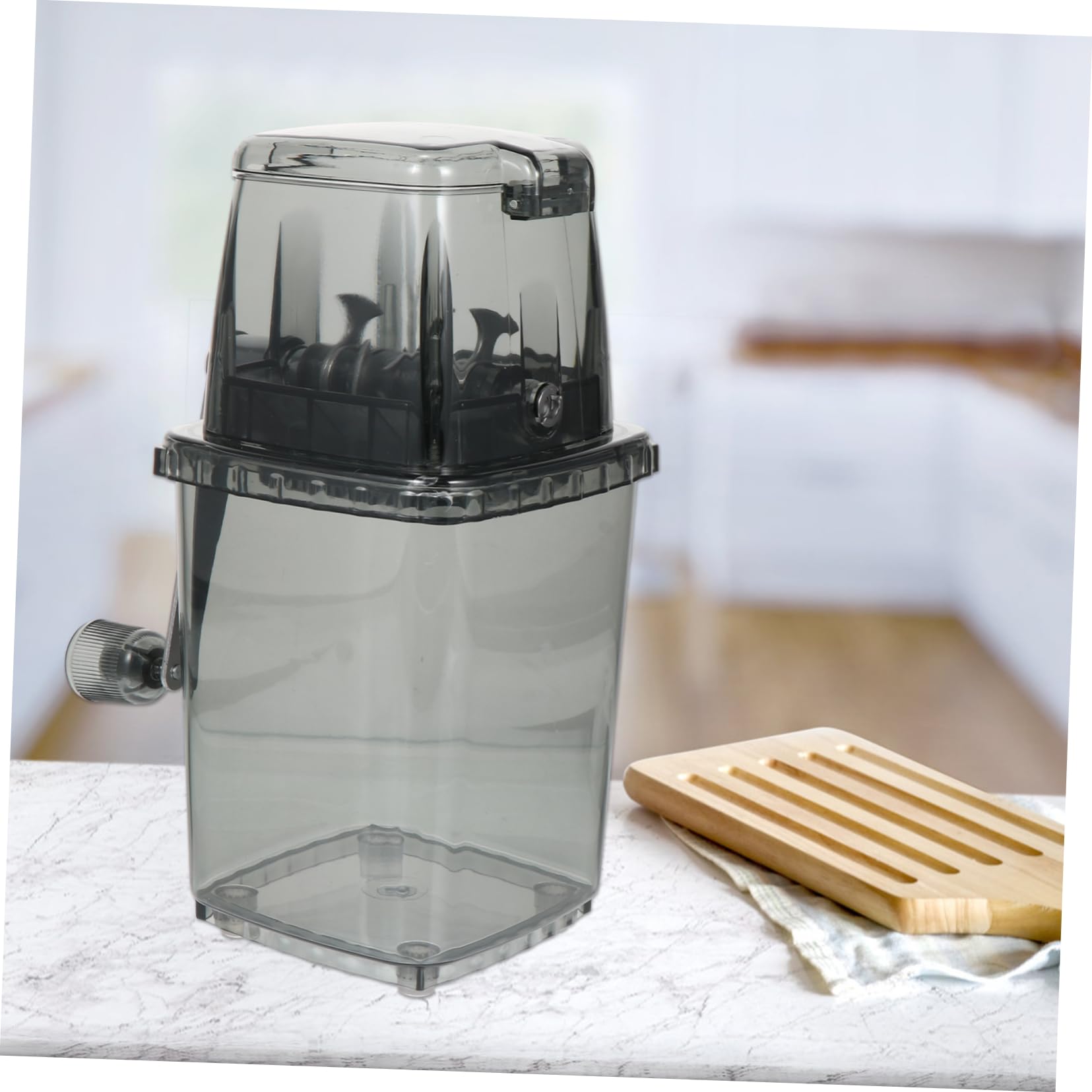 KOMBIUDA Tritaghiaccio Manuale Tritaghiaccio per Ghiaccio Utensile da Cucina Portatile Senza Elettricità Sicuro e Durevole per Granite e Bevande Ghiacciate