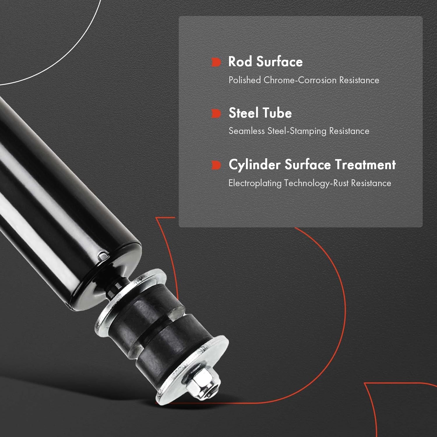 A-Premium Front Pair (2) Shock Strut Absorbers Compatible with Chevrolet Silverado 1500 Tahoe Avalanche GMC Sierra 1500 Yukon