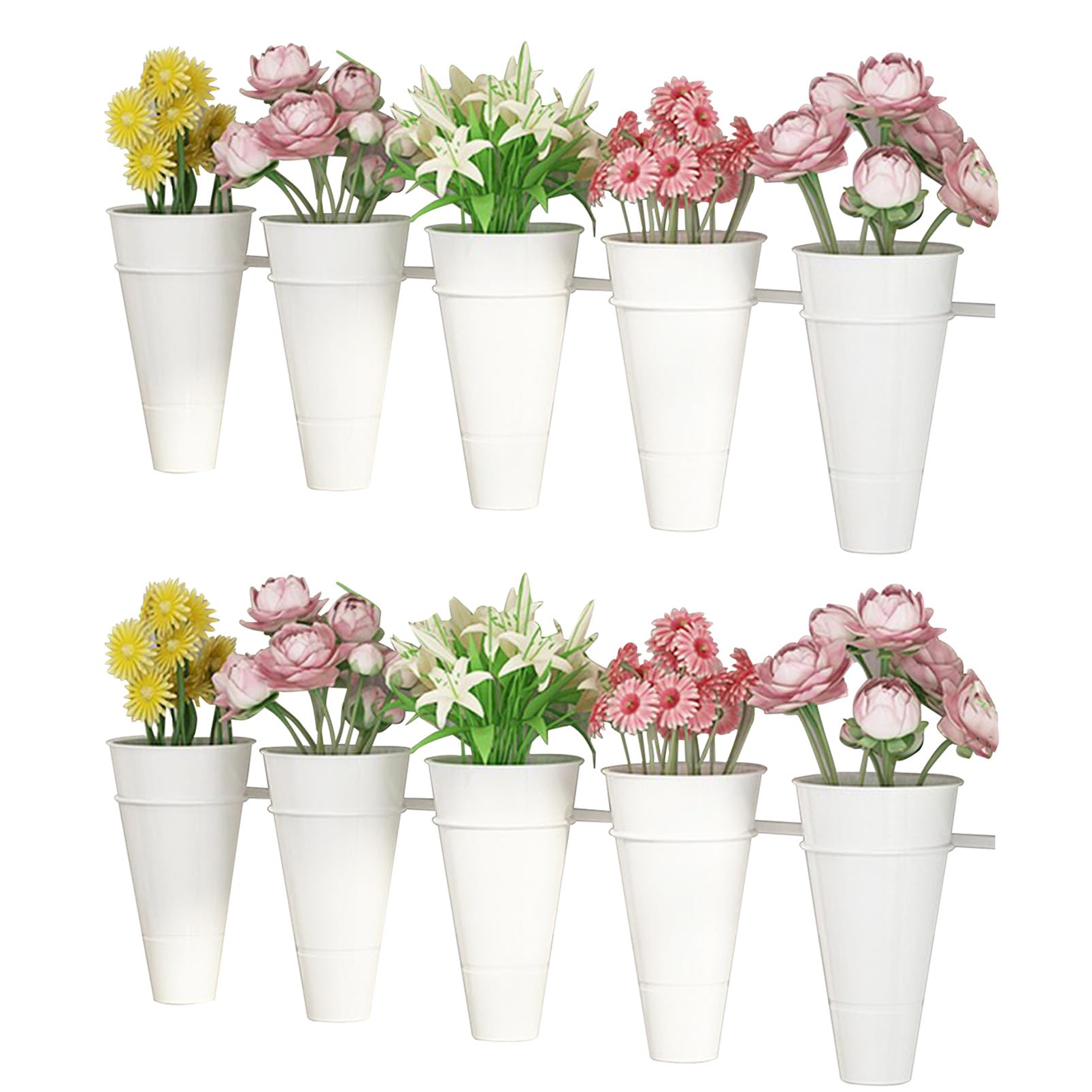 Espositore per fiori da parete nd - Secchi di plastica per fiori freschiDetive Portavasi per fiori da interno/esterno Contenitore floreale Scaffale e rack per Flts