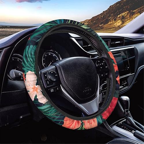 Miniatura 2 de Forchrinse Almohadilla de consola central de flor de hibisco tropical para mujeres y niñas, transpirable, duradera, 15 pulgadas, protector de