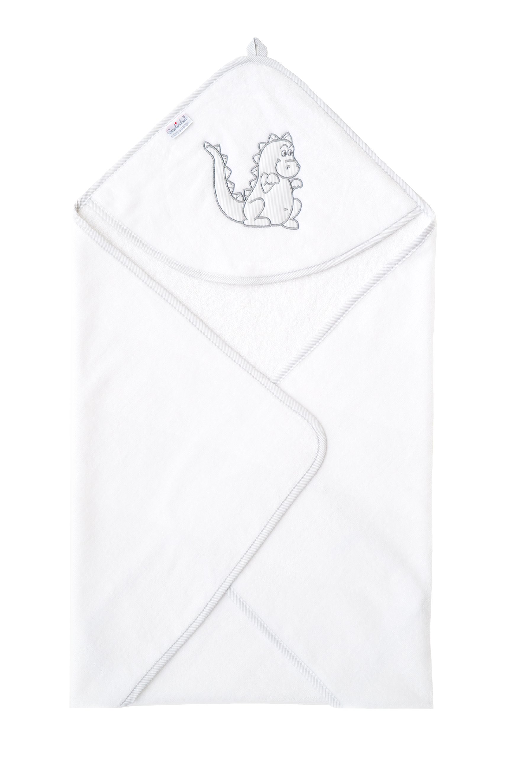 'tavolinchen Velour de toalla con capucha"Dino linchen Toalla Baby Toalla gris gris Talla:80/80