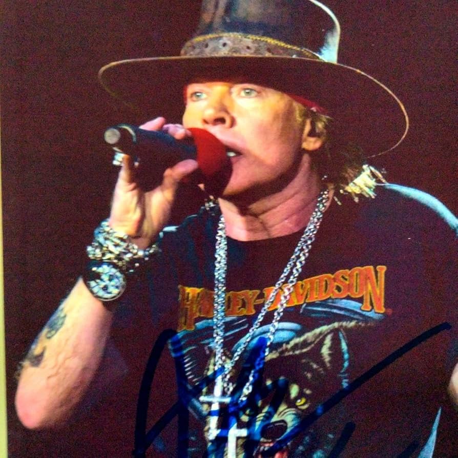 セール…アクセル・ローズ直筆サイン入り2Lサイズ写真…ガンズ・アンド・ローゼズ… Amazon.co.jp: アクセルローズ直筆サイン入り2Lサイズ写真