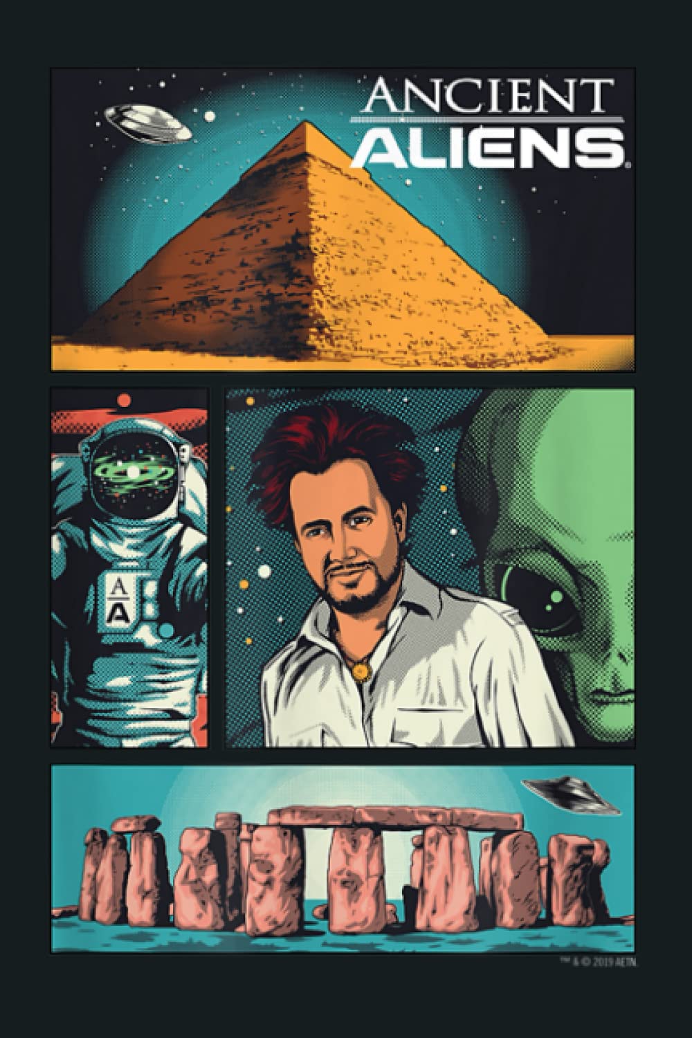 Ancient Aliens Comic Page: notebook, notebook journal beautiful , simple, impressive,size 6x9 inches, 114 paperback pages