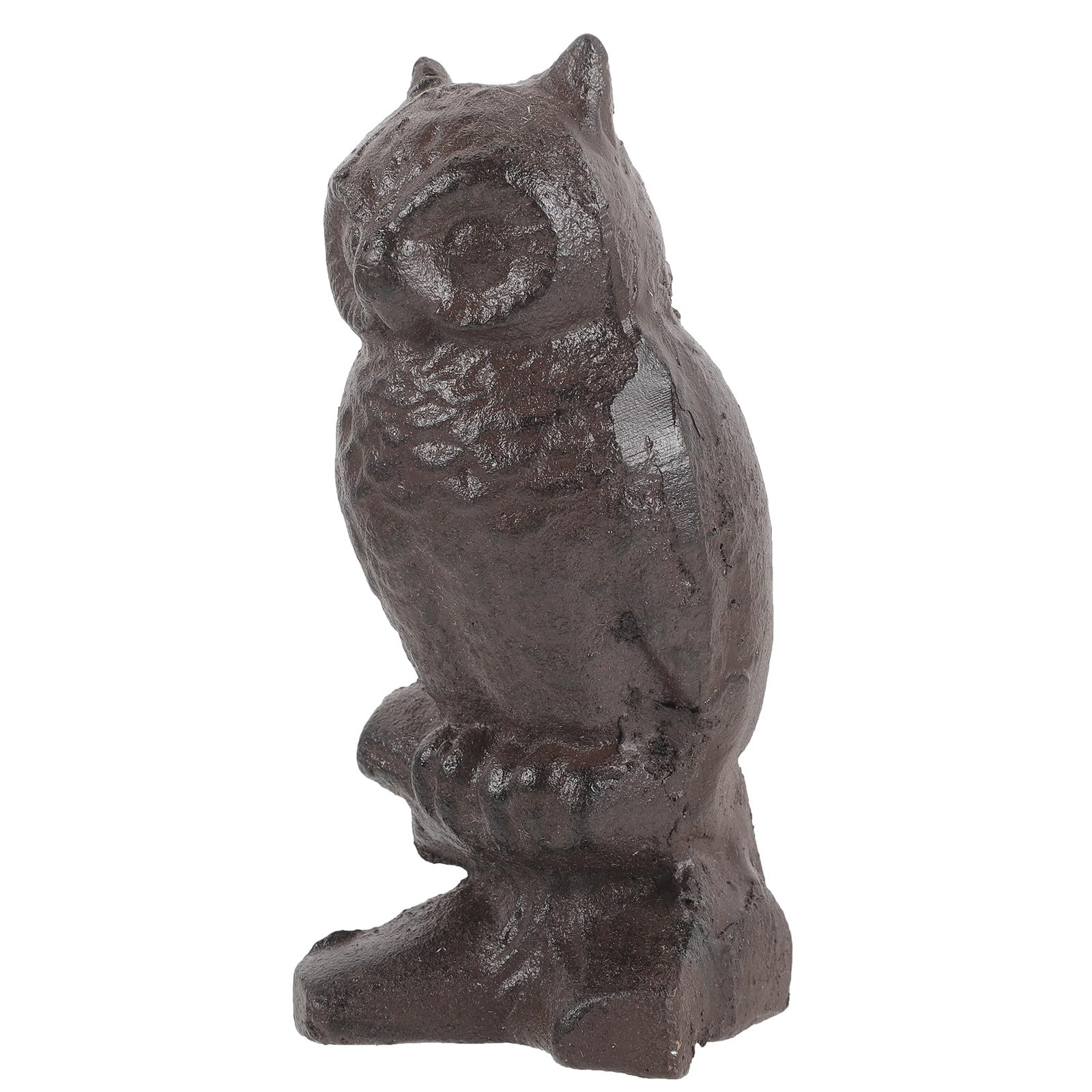 Sculpture hibou robuste et délicat : l'excellence d'un ornement de jardin haut de gamme