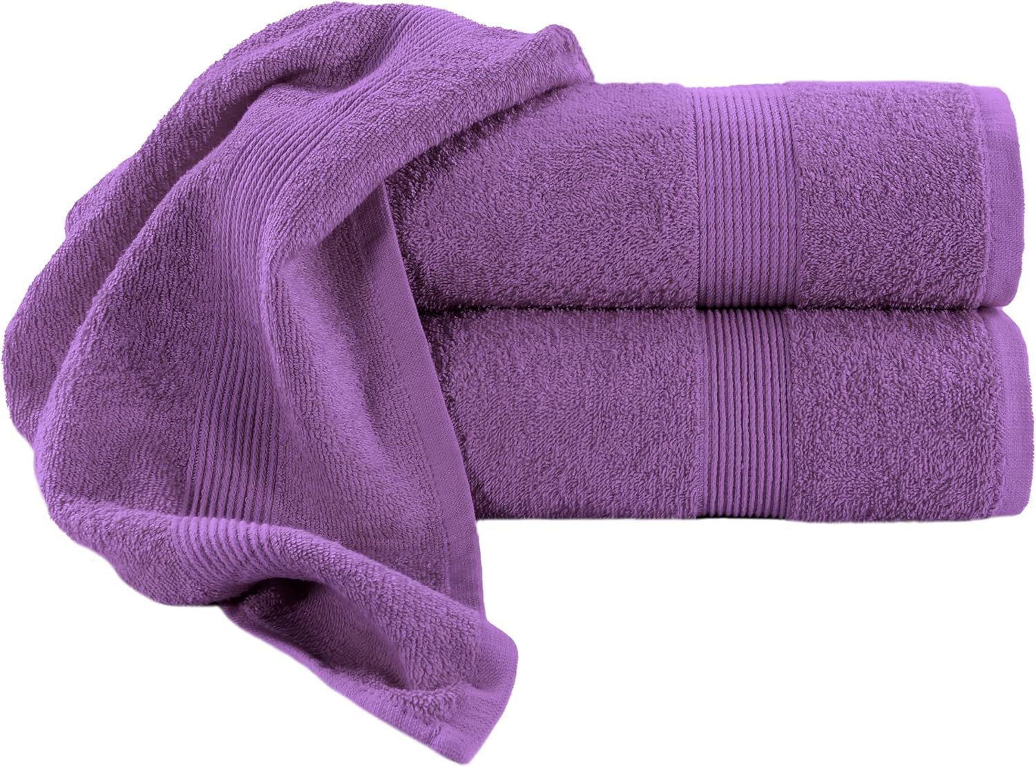 Diamond Tex Extra Large Bath Sheet - 100% Egyptian Cotton Ring Spun Bath Sheets Towels - Super Soft Highly Absorbent 600 GSM Quick Dry Bath Sheet (Purple, Pack of 1, 100 x 200 cm)